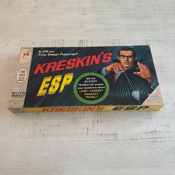 Rare, Vintage 1967 Milton Bradley Kreskin's ESP Game - Picture 1 of 11